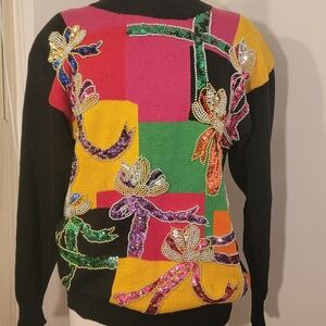 Vibrant Bow-Embellished Women's Sweater